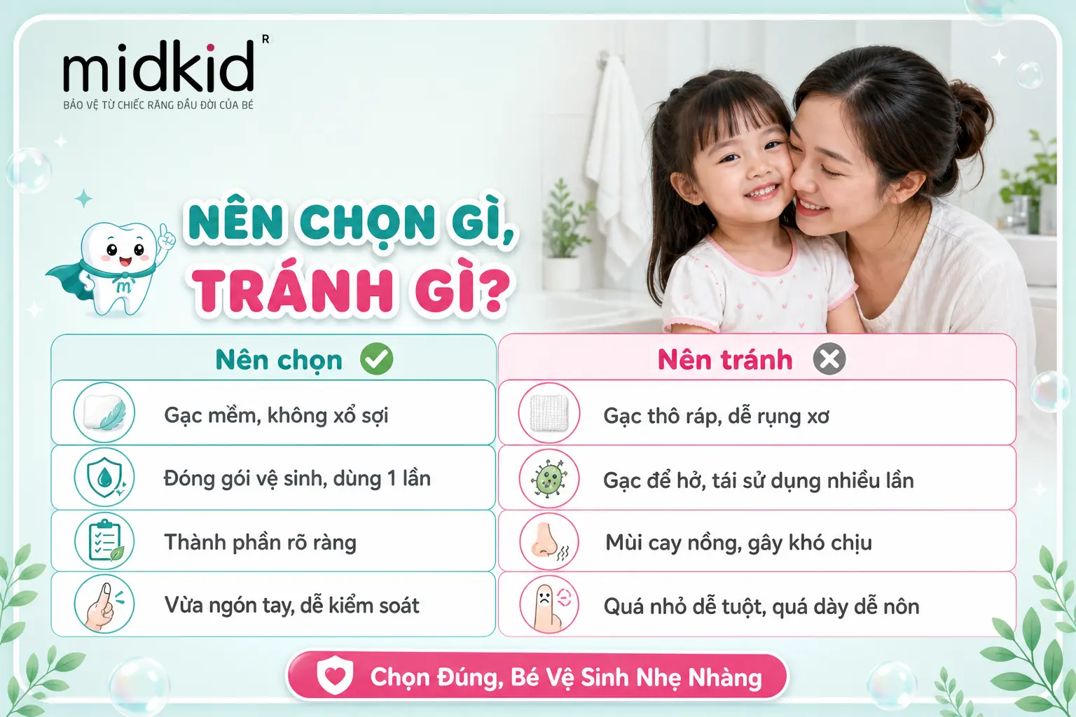Nên chọn gì tránh gì khi mua gạc rơ lưỡi cho trẻ mẫu giáo
