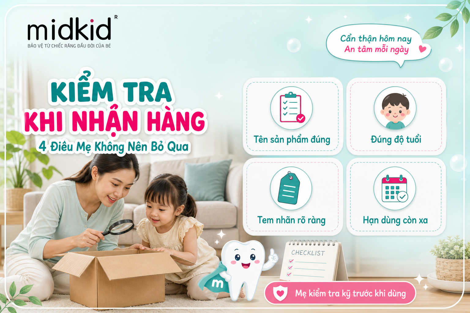 Dấu hiệu giúp mẹ kiểm tra sản phẩm khi nhận hàng, 4 điều mẹ không nên bỏ qua