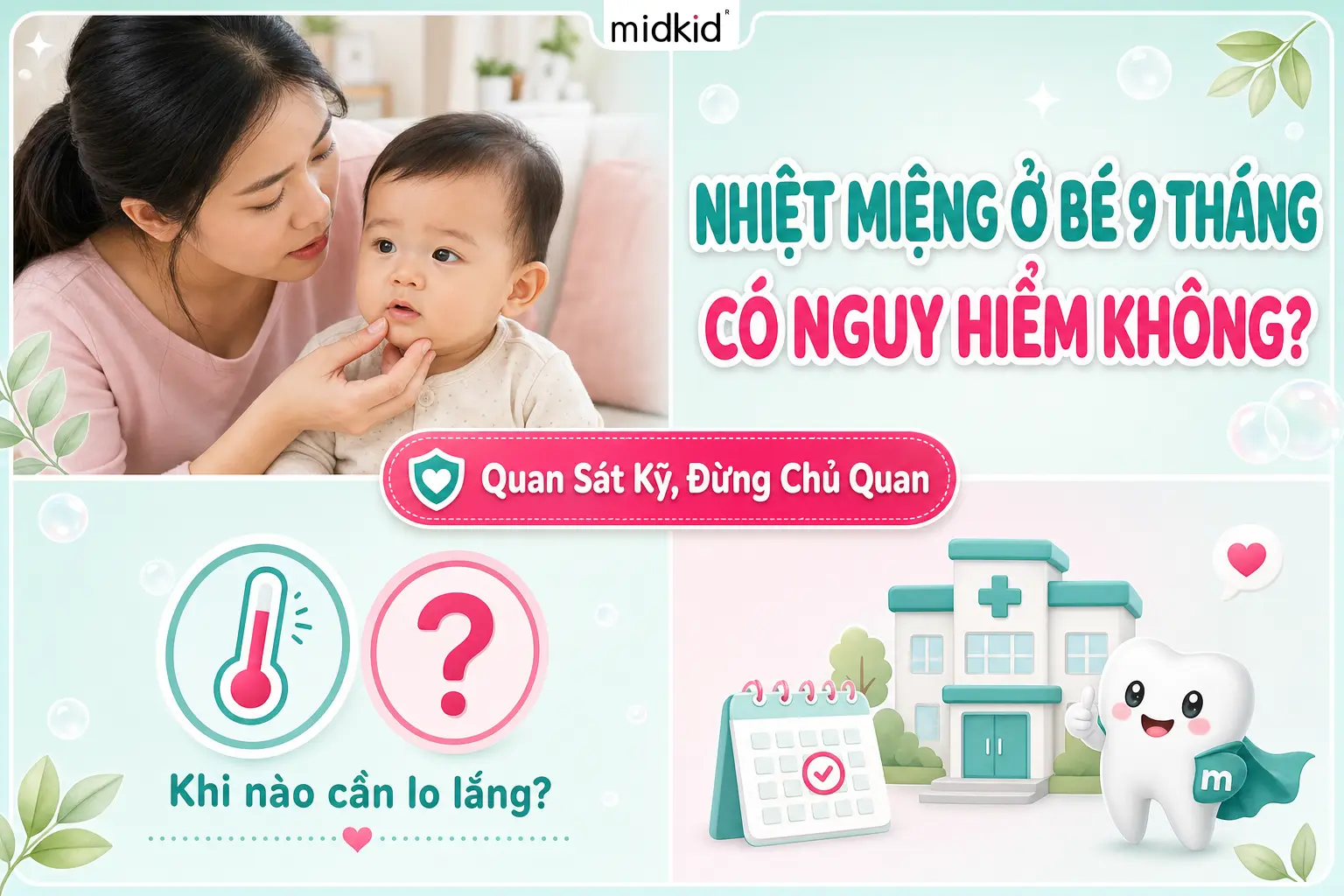 Cách Trị Nhiệt Miệng Cho Bé 9 Tháng: Có Nguy Hiểm Không?