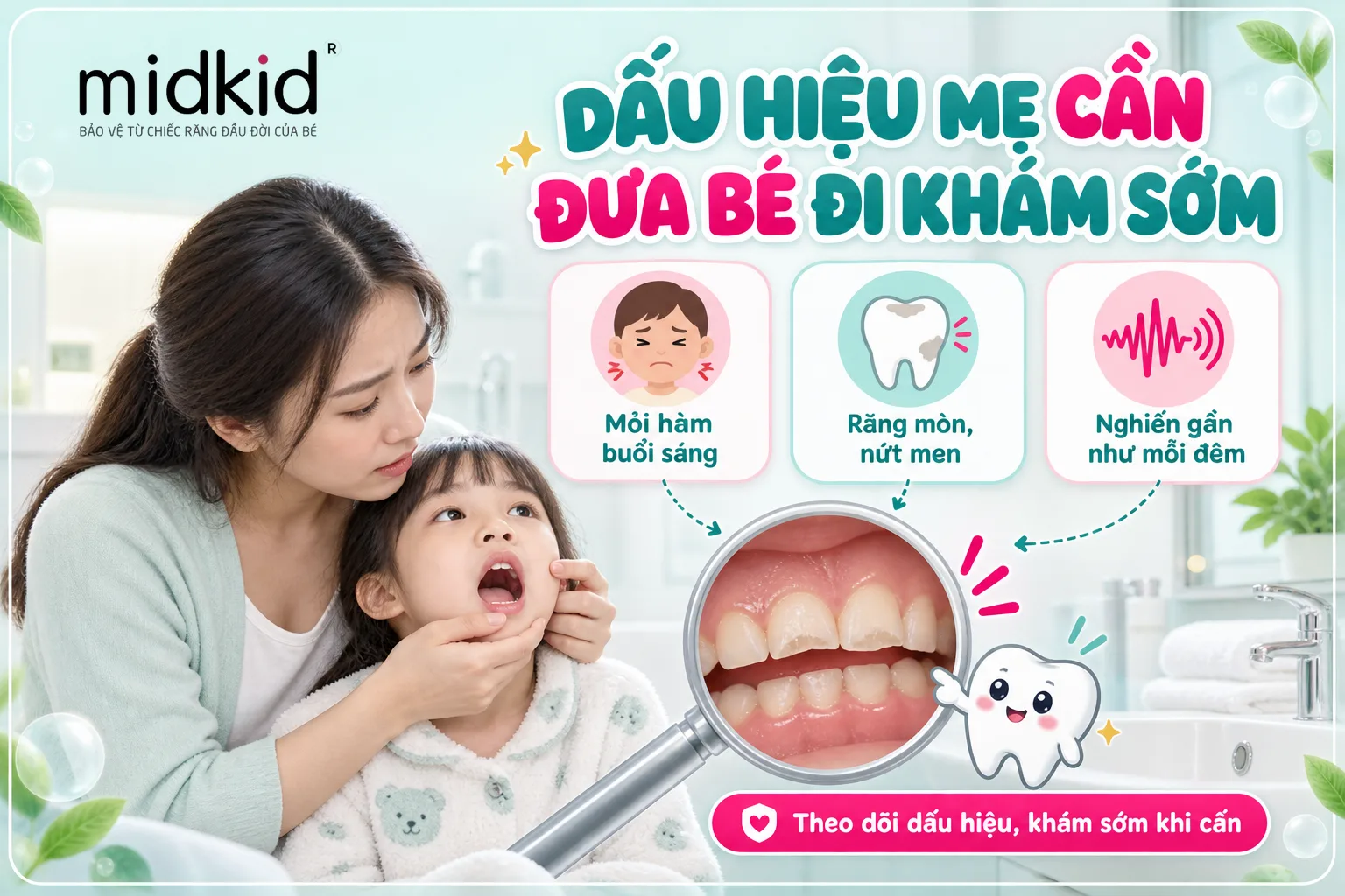 Dấu hiệu mẹ cần đưa bé đi khám sớm khi bé nghiến răng khi ngủ