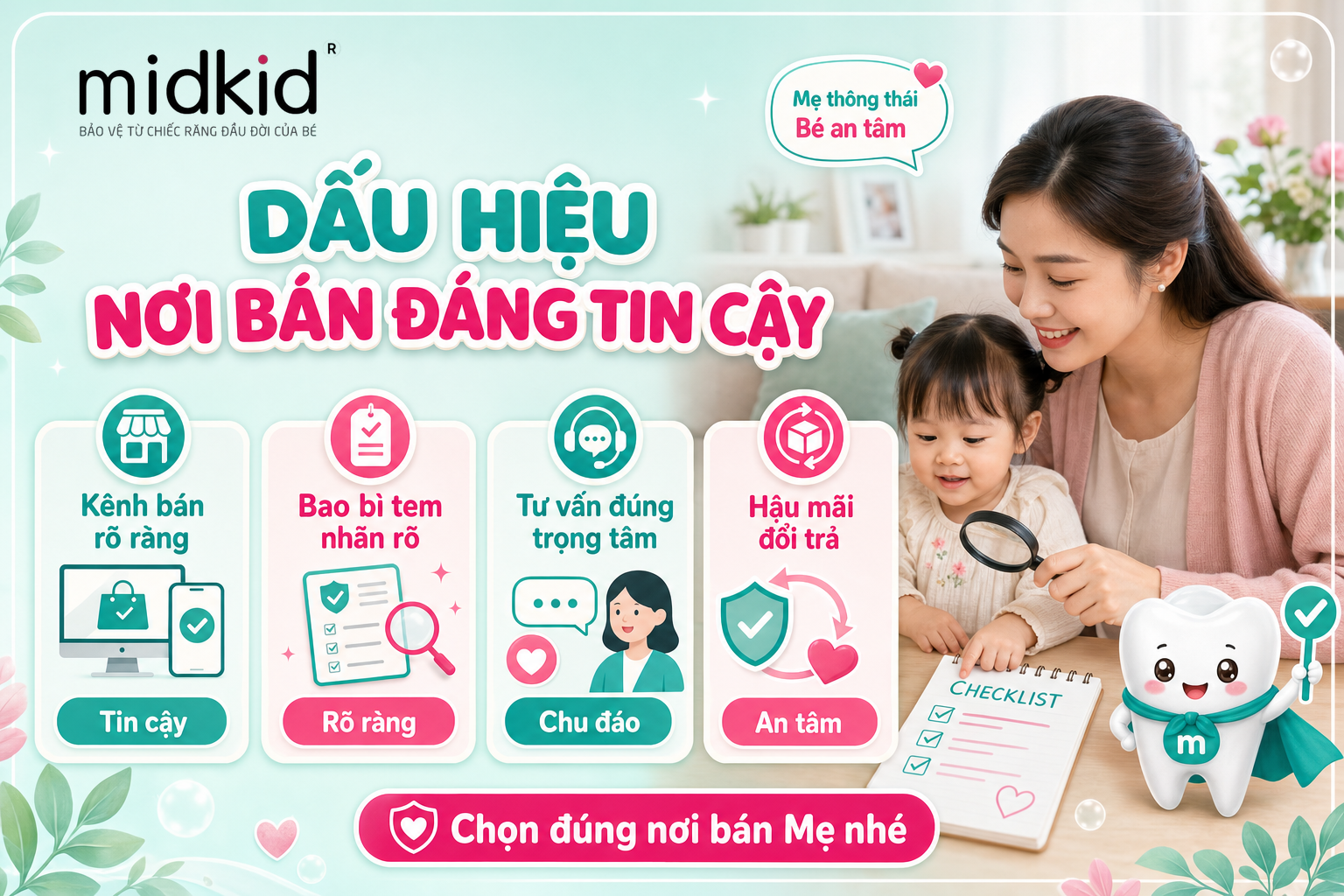 Dấu hiệu nơi bán đáng tin cậy