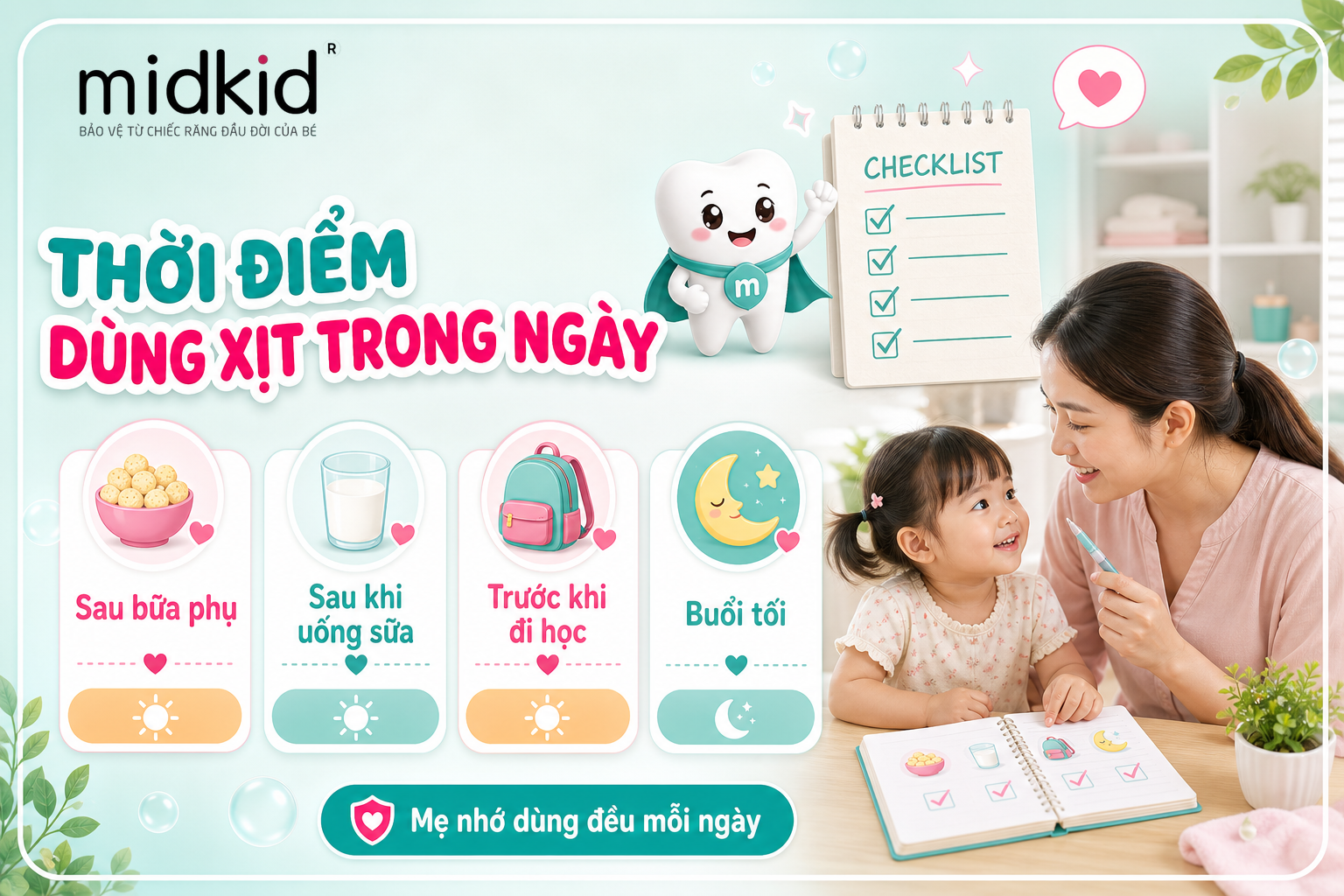 Thời điểm dùng xịt trong ngày