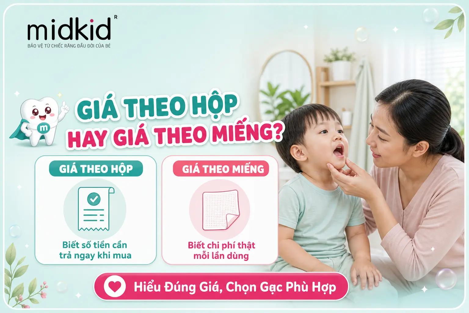 Giá theo hộp hay giá theo miếng khi mua gạc tưa lưỡi