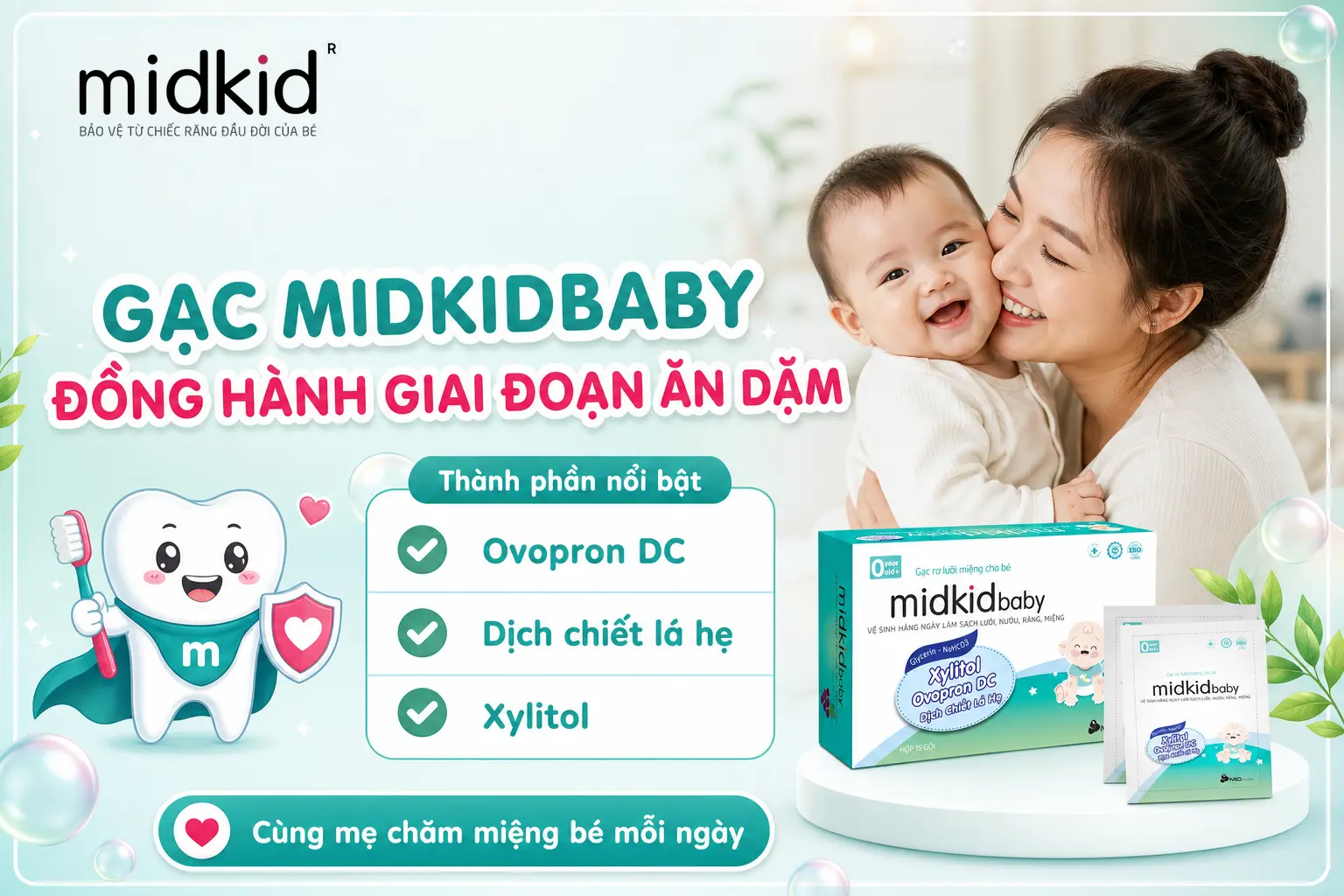 Gạc Midkidbaby đồng hành giai đoạn ăn dặm