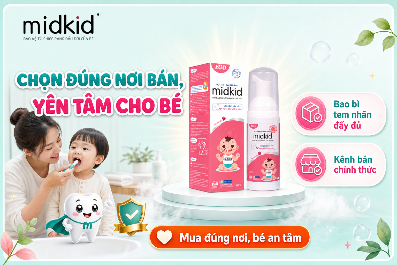 Chọn đúng nơi bán, yên tâm cho bé