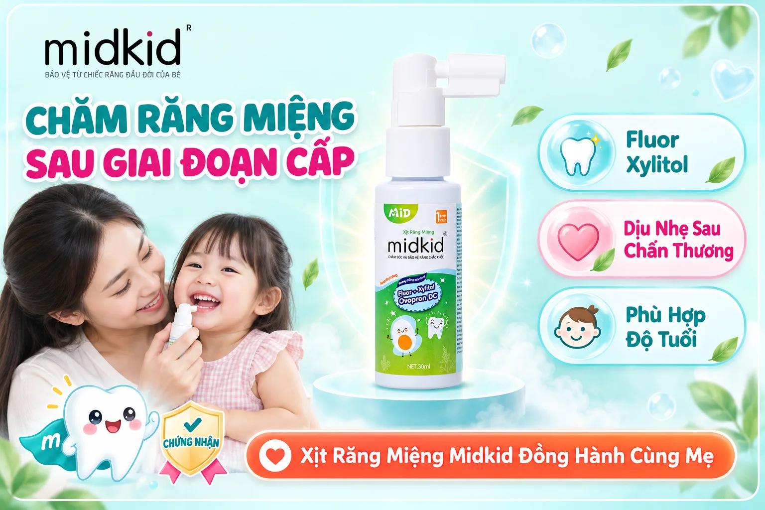 Chăm răng miệng sau giai đoạn cấp