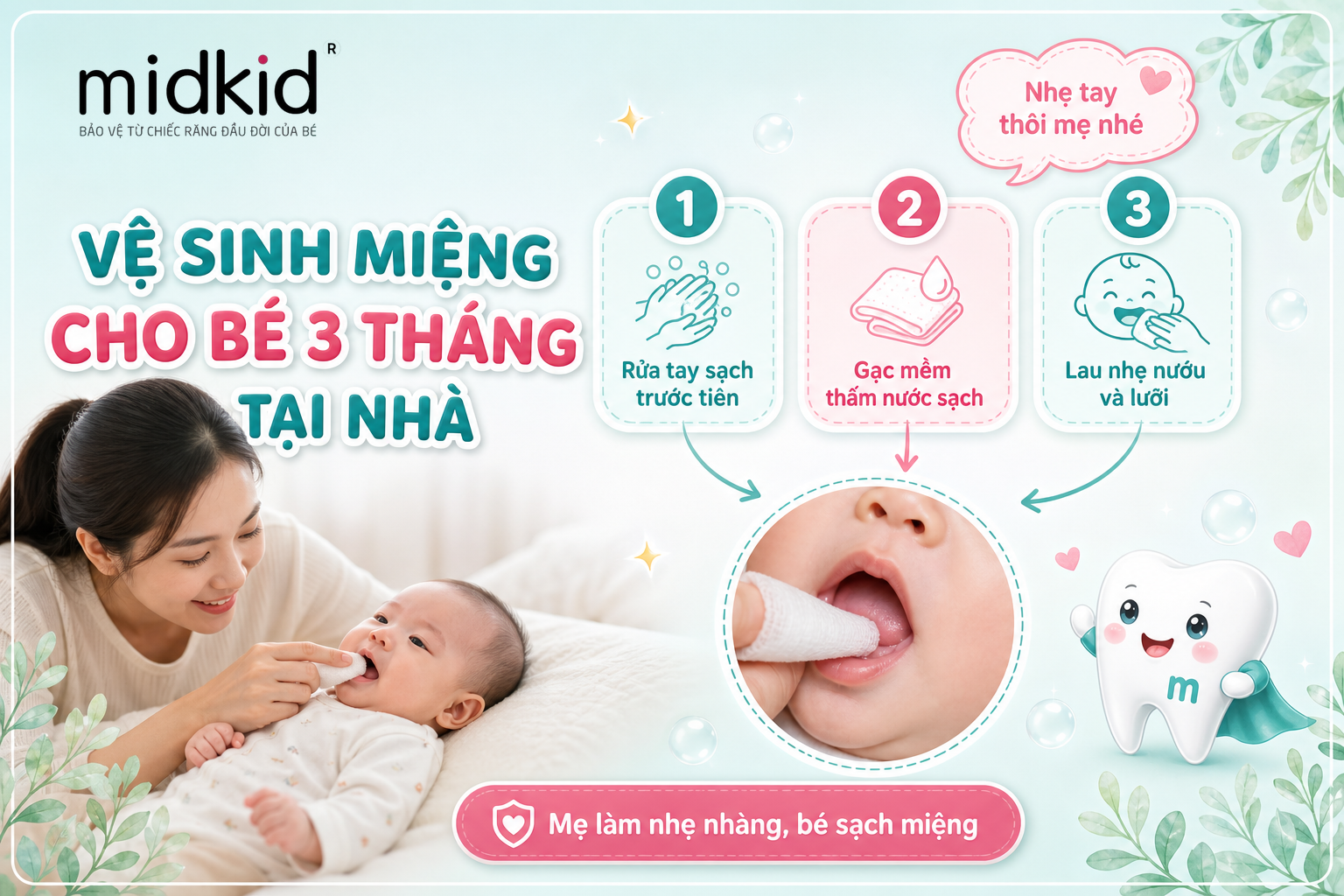 Xịt răng miệng cho bé 3 tháng: Mẹ cần biết gì trước khi dùng?