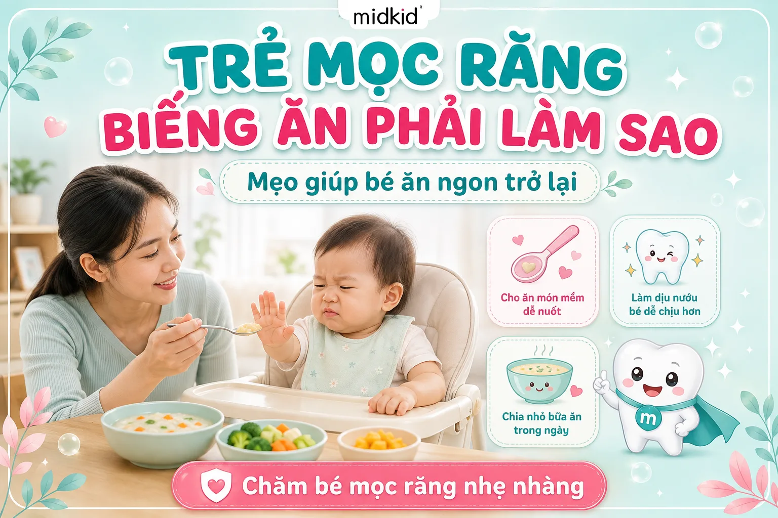 Trẻ Mọc Răng Biếng Ăn Phải Làm Sao? Mẹo Giúp Bé Ăn Ngon Lại