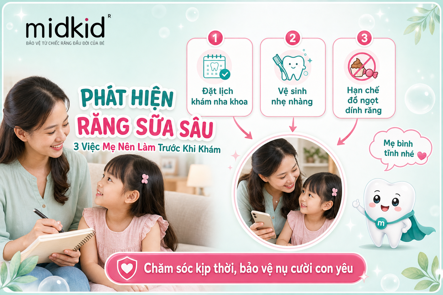 Phát hiện răng sữa sâu, 3 việc mẹ nên làm trước khi khám