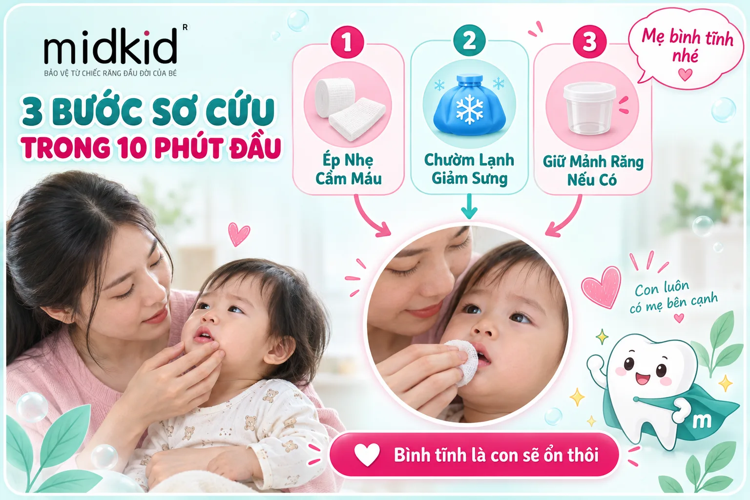 3 bước sơ cứu trong 10 phút đầu