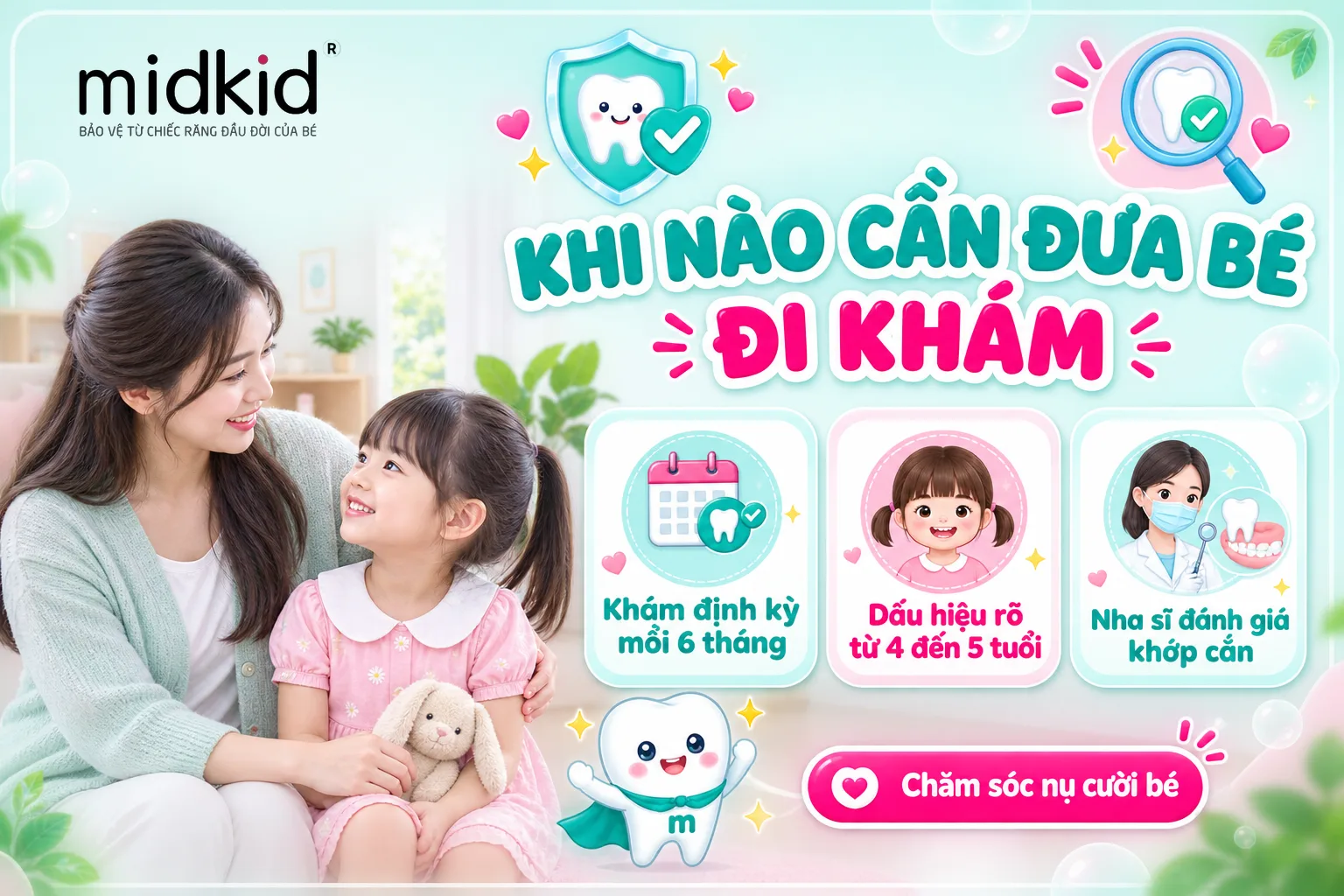 Khi nào cần đưa bé đi khám móm