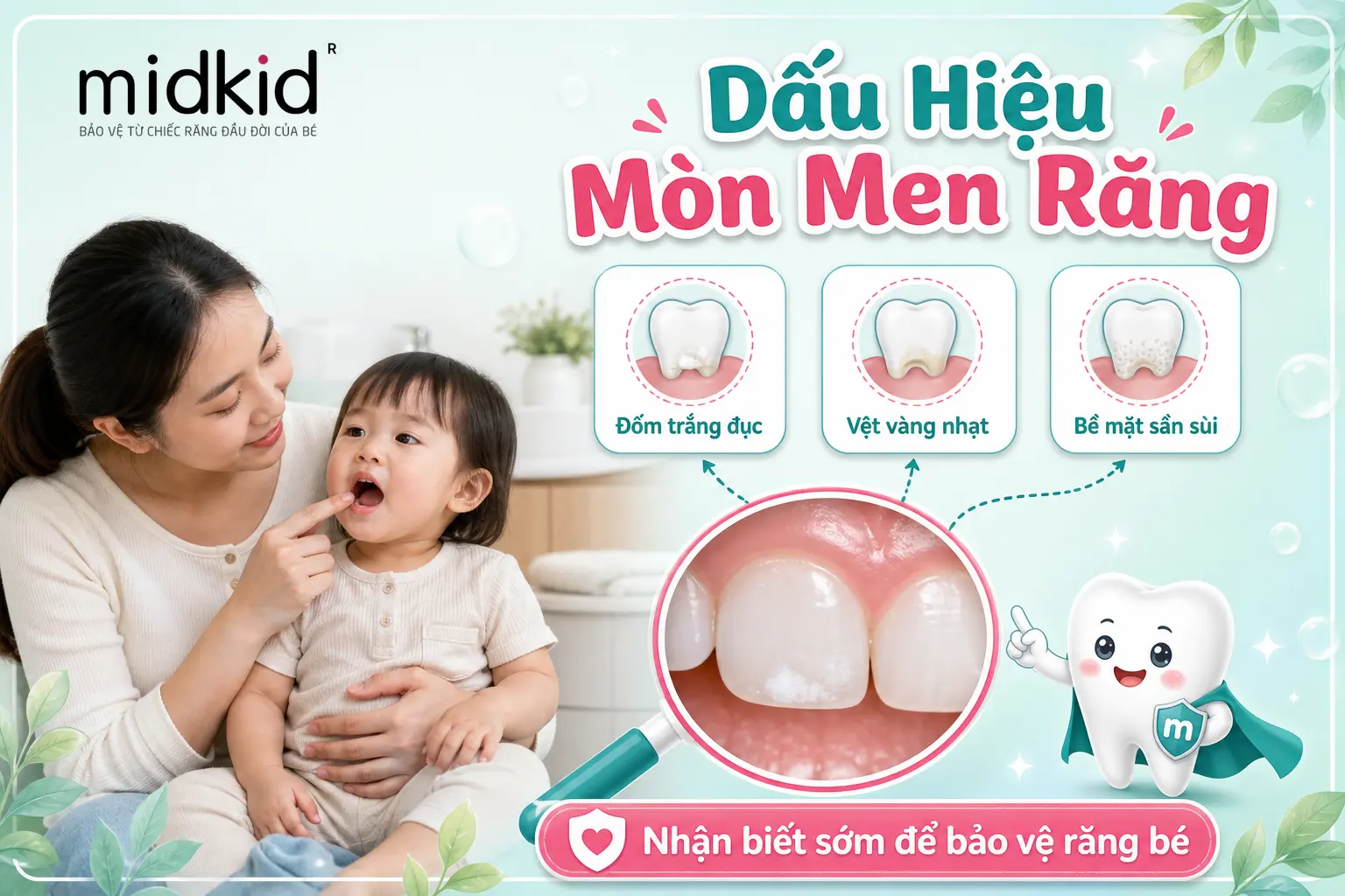 Dấu hiệu nhận biết mòn men răng