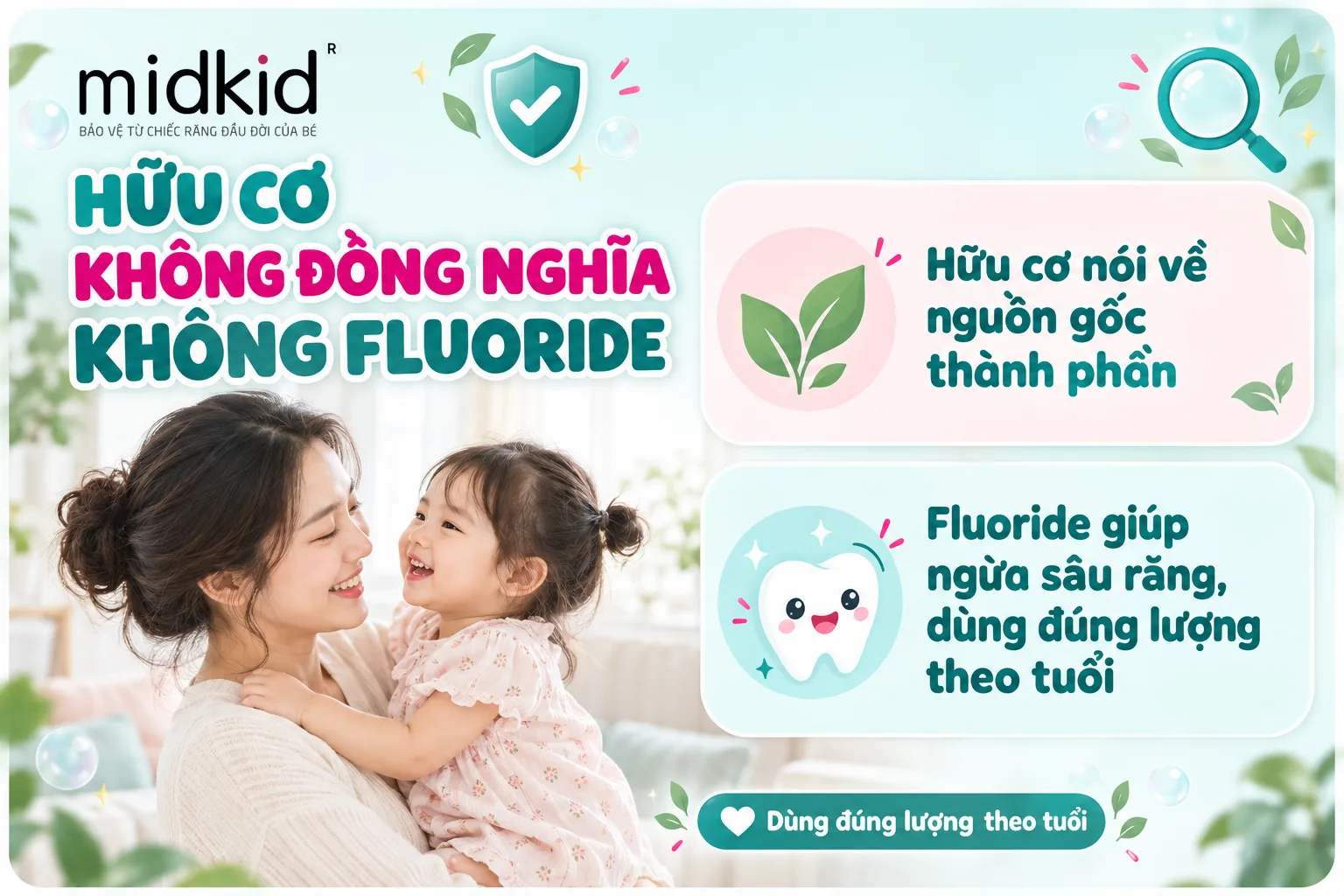 Hữu cơ không đồng nghĩa không fluoride