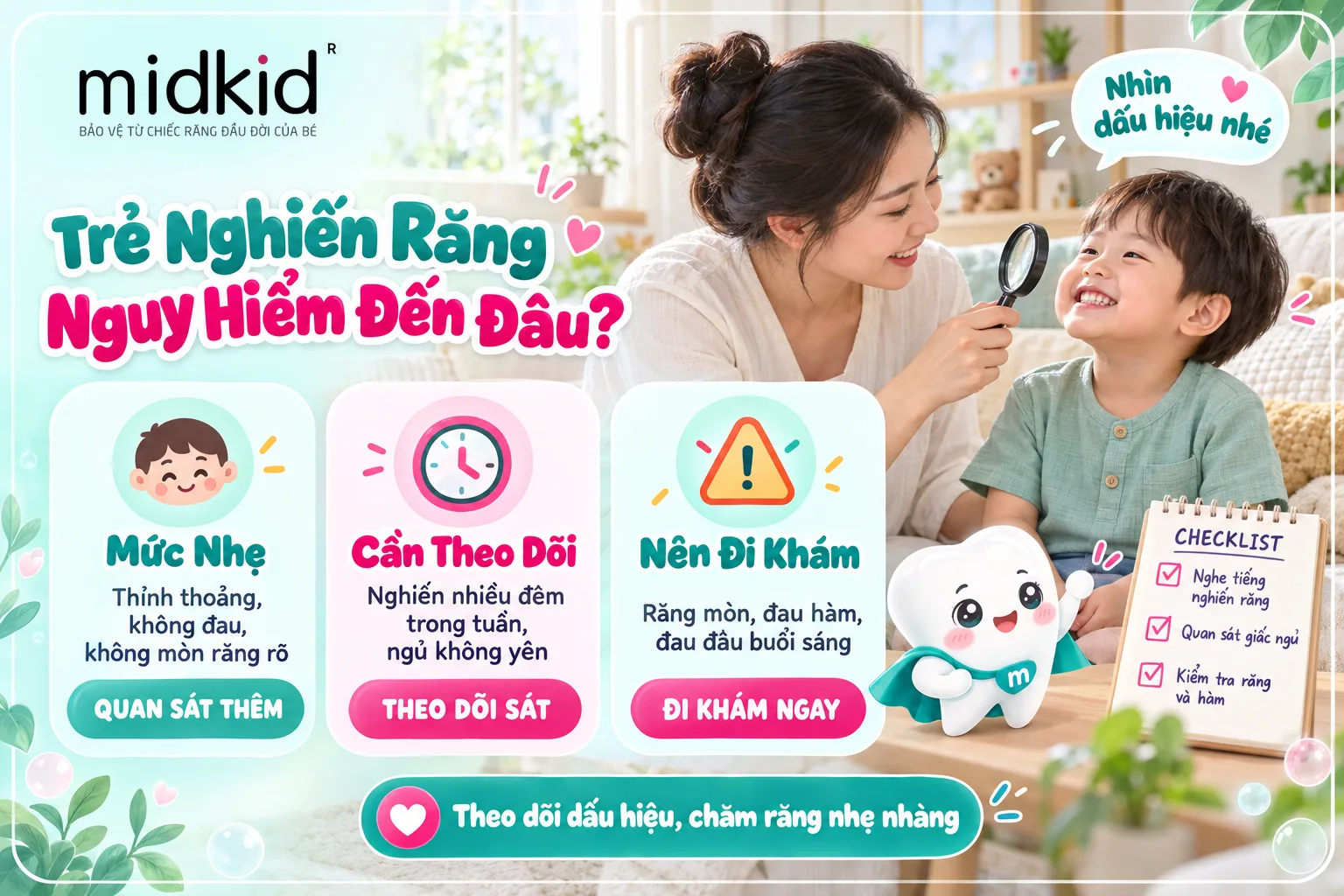 Trẻ nghiến răng nguy hiểm đến đâu - 3 mức độ mẹ cần phân biệt