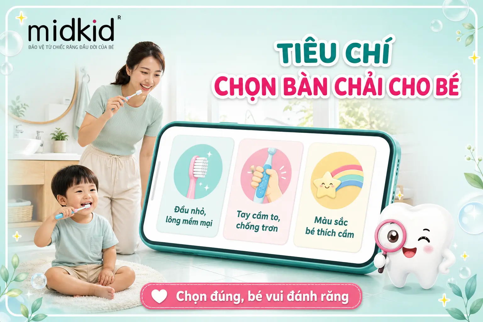 Bàn Chải Cho Bé 2-3 Tuổi: Cách Chọn Đúng Và Tập Chải Êm Dịu