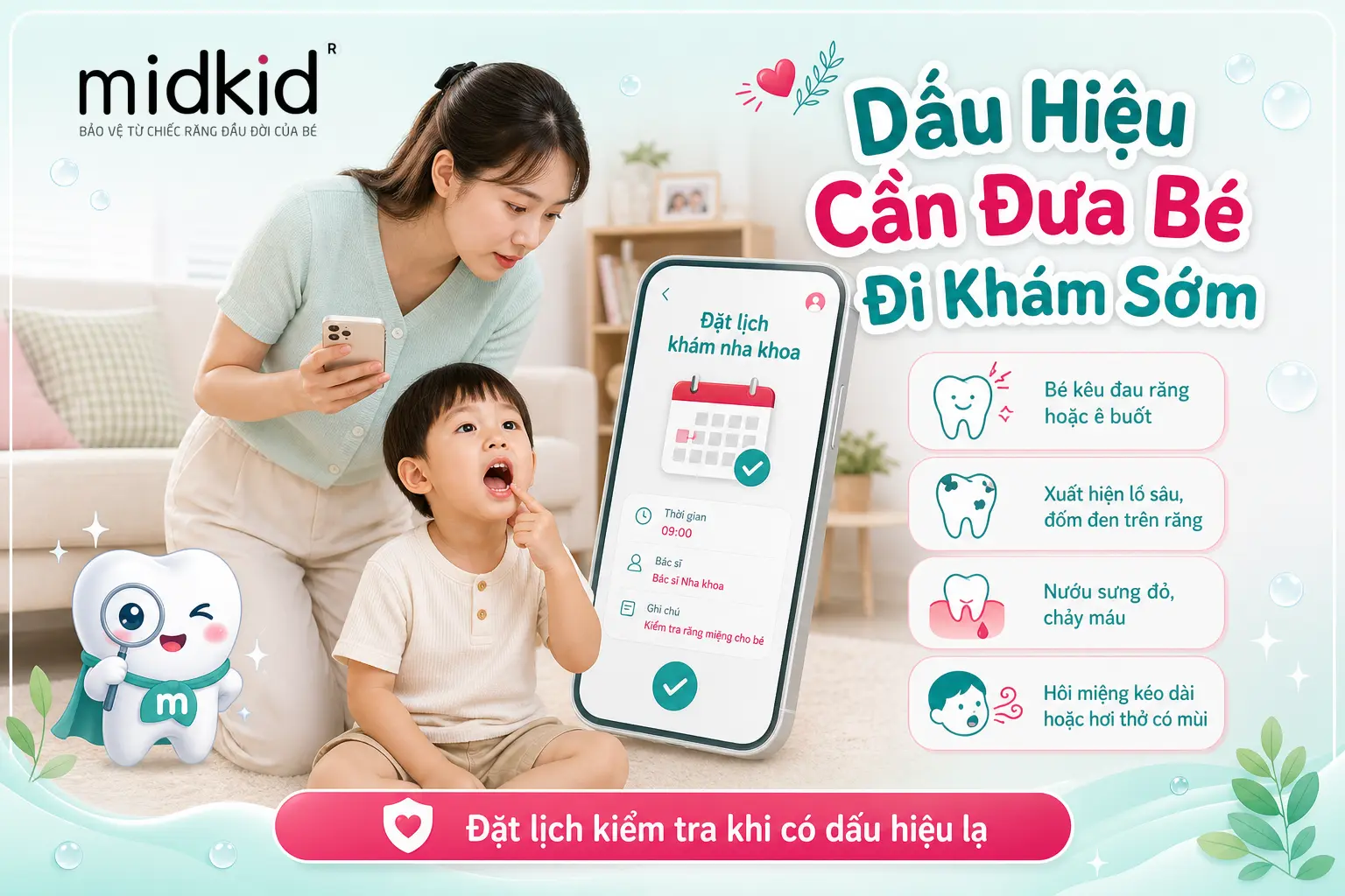 Dấu hiệu cần đưa bé đi khám sớm