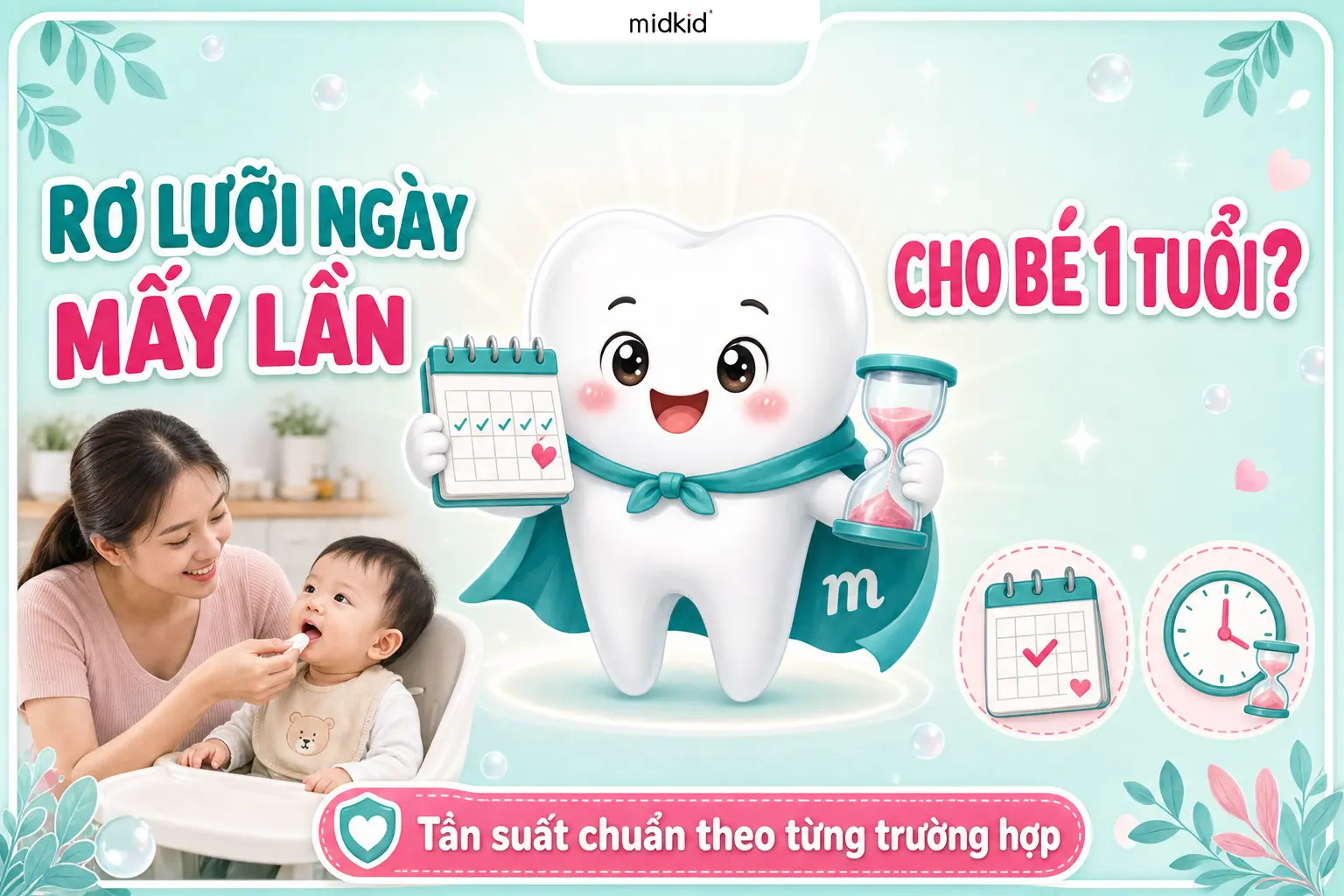 Rơ Lưỡi Ngày Mấy Lần Cho Bé 1 Tuổi Là Đủ? Tần Suất Chuẩn Theo Từng Trường Hợp