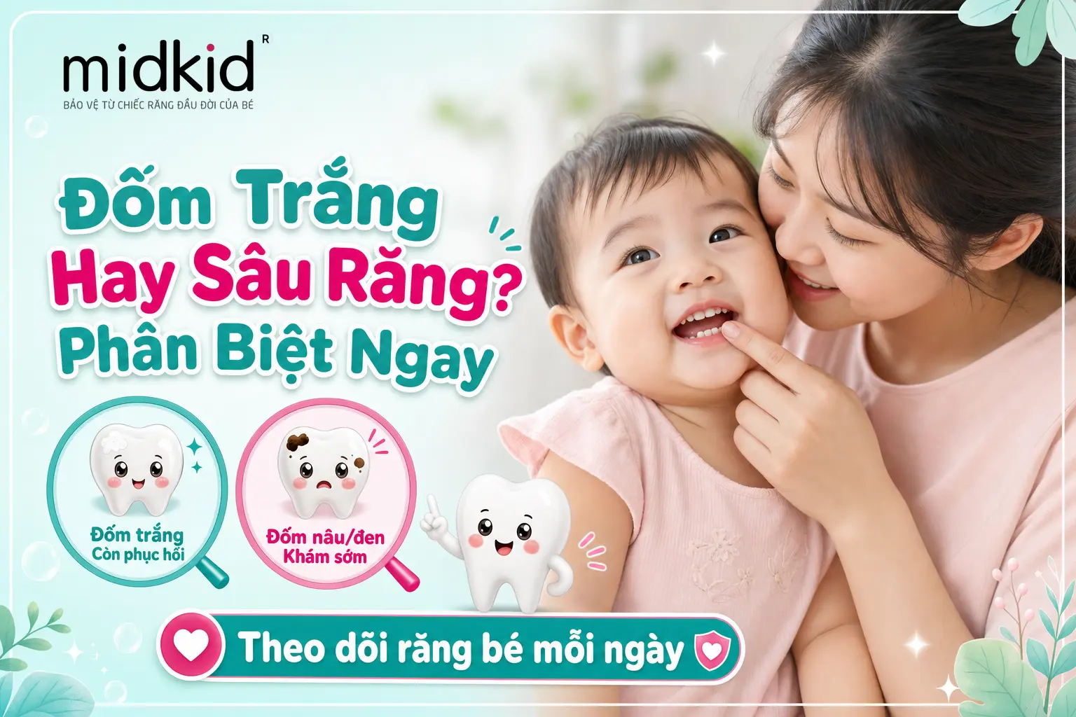 Đốm trắng hay sâu răng - phân biệt ngay