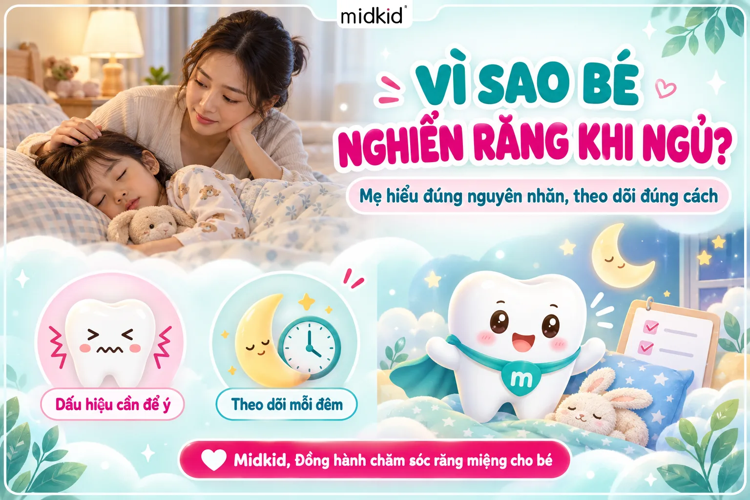 Nguyên nhân trẻ nghiến răng khi ngủ: Mẹ Cần Hiểu Gì Để Theo Dõi Đúng