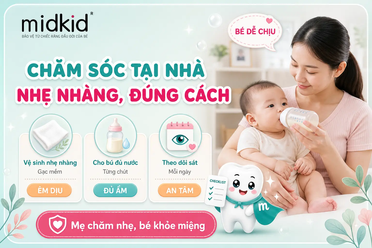 Chăm sóc tại nhà nhẹ nhàng, đúng cách