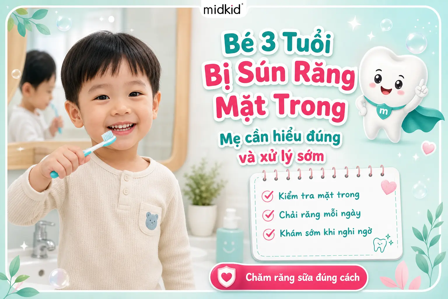 Bé 3 Tuổi Bị Sún Răng Mặt Trong: Mẹ Cần Hiểu Đúng Và Xử Lý Sớm
