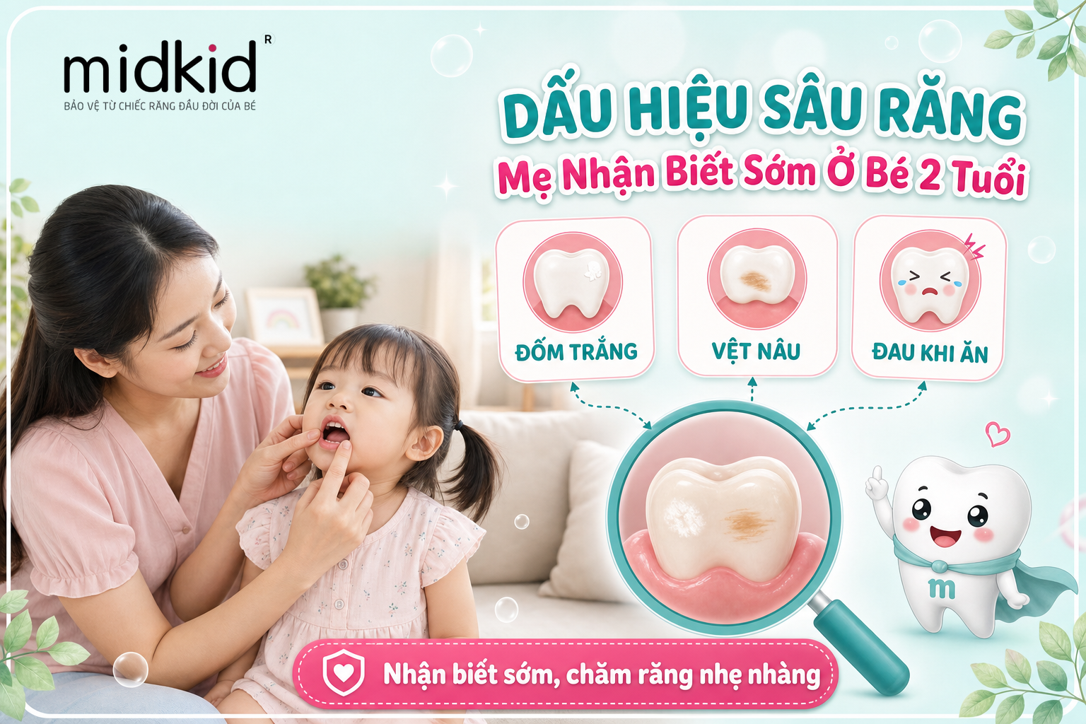 Dấu hiệu sâu răng ở trẻ 2 tuổi mẹ cần nhận biết sớm