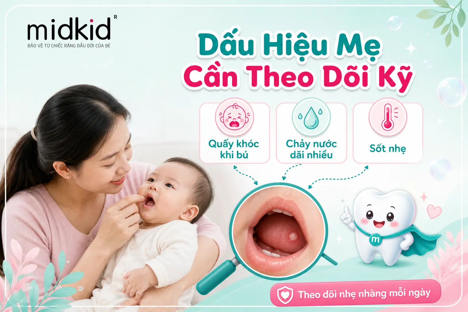 Dấu hiệu mẹ cần theo dõi kỹ