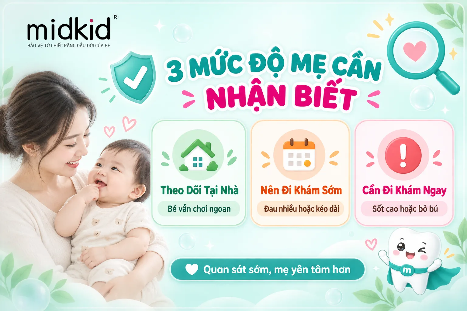 3 mức độ mẹ cần nhận biết khi trẻ bị loét miệng