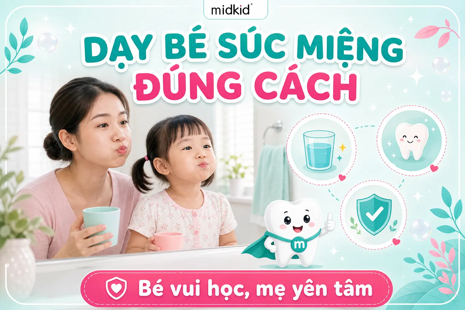 Dạy Bé Súc Miệng Đúng Cách: Hướng Dẫn Theo Từng Độ Tuổi