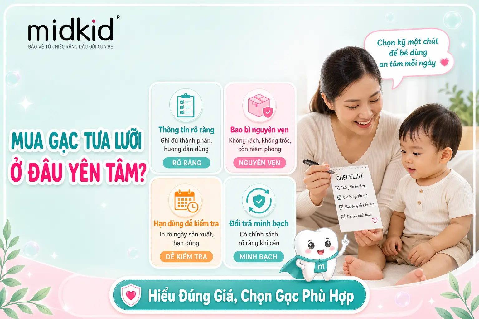 Mua gạc tưa lưỡi ở đâu để yên tâm hơn
